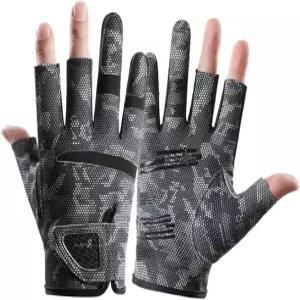 INOGIH 하프 핑거 UPF50 낚시 장갑 - 사냥 패들링 세일링 카약 하이킹 사이클링을 위한 야외 통기성 퀵