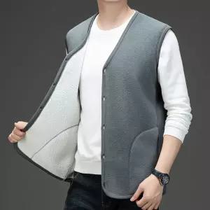 EAMT 남성 조끼 봄가을 폴라폴리스 기모 루즈핏 YJ3