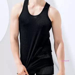 남성바람슝슝아이스 매쉬쿨 나시 통풍 남자 이너웨어 런닝구 선풍기민소매 러닝구 쿨좋은ssu593