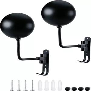 ITEQ 모터사이클 헬멧 홀더 180 회전 금속 걸이 진열대 자전거 코트용 더블 훅이 있는 랙 모자 운동복 및