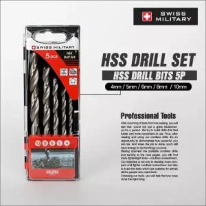 스위스 밀리터리 HSS 금속 드릴비트 SET 5P BT-3