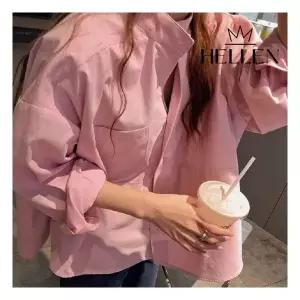 헬렌 여성셔츠 긴팔 간절기 데일리 오버핏 기본남방 제시루즈셔츠 G-068