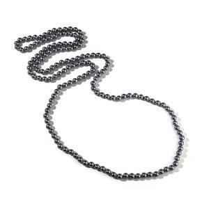 컬러풀 1920년대 롱 펄 목걸이 레이어드 레트로 빈티지 모조 라운드 여성 플래퍼 파티 웨딩