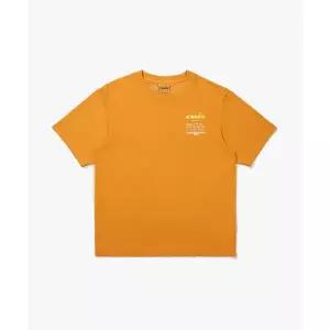 매장정품 diadora 디아도라 Diadora 가먼트다잉 그래픽 반팔 티셔츠 ORANGE D5121LRS09ORS 1242961