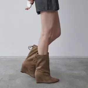 매장정품 SALT AND CHOCOLATE 솔트앤초콜릿 포쉬 웨지 미들부츠 412546003 (8cm) 1237131