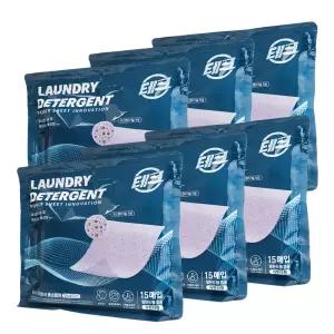 테크 한장빨래 시즌6 효소캡처 15매 x 6팩 라벤더향 드럼일반겸용 시트세제