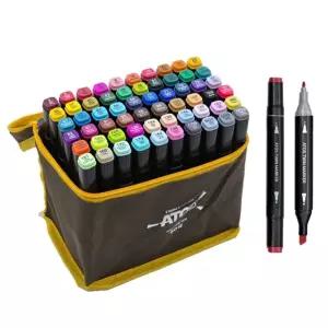 트윈 채색 유성 아토스 세트 미술용 마커펜 마카펜 드로잉 60색 [mFKUMJE]
