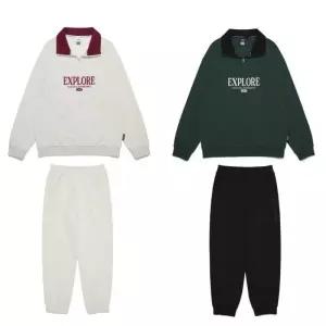 내셔널지오그래픽 키즈 반집업 맨투맨 트레이닝 세트 K253USW030UPT010 364525