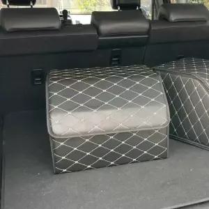 [셀러에이드]트렁크정리함 차량용 가죽커버 중형 트렁크수납함