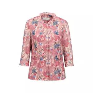 [롯데백화점]벨리시앙 이중 셔링 카라 7부 소매 쉬폰 재킷 JK4207