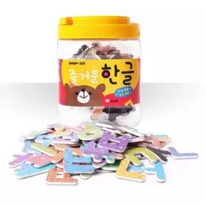한글 자석글자 아리아띠 쏙쏙 모양 마그피아 84개입  [mWE7F919]