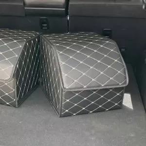 [셀러에이드]트렁크정리함 차량용 가죽커버 소형 트렁크수납함