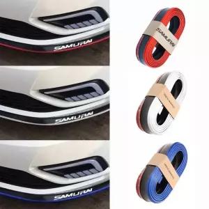 유니버설 자동차 범퍼 립 2.5M 스티커 앞 고무 프로텍터 외부 몰딩 스트립