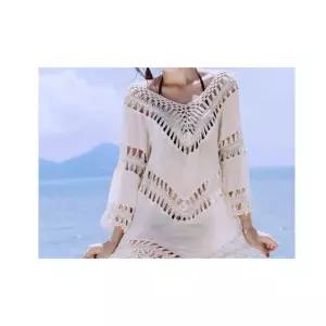 헤링본 여성 수영복 비치커버업 미니원피스 래쉬가드 긴팔 [mC08BC8]