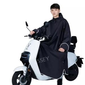 오토바이 공용 레인코트 우비 판초우의 비옷 여성 롱 배달우의 자전거 남성 남녀공용