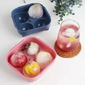 [NS홈쇼핑]실리가든 국산 실리콘 얼음트레이 하이볼 위스키 동그란 원형 얼음틀 4구...