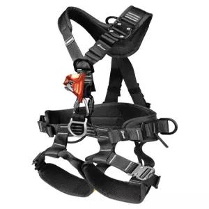 암벽하네스 등산 벨트 보호장비 블랙 클라이밍 후크 전신