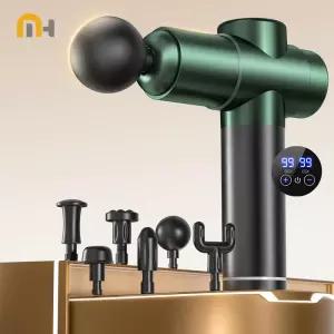 마사지 총 근육 긴장 깊은 조직 목 기계 동적 진동기 뒤로 휴대용 핸드 헬드 디스플레이 근막