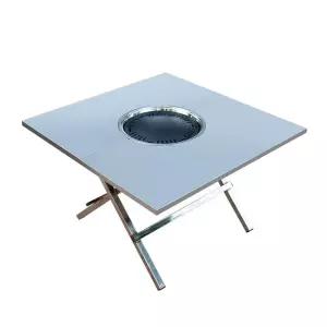 식탁 업소용 고기 큐 테이블 불판 야외 식당