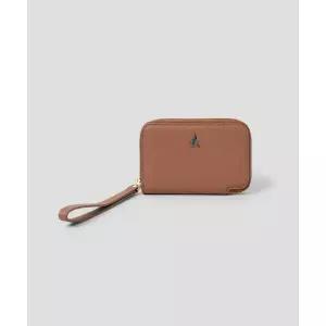 매장정품 빈폴 BEANPOLE ACCESSORY 체크 지퍼돌이 지갑 - 브릭 BE61A4M02C 666967