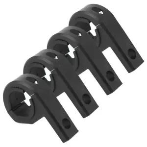 오토바이 LED 헤드 라이트 클램프 브래킷 스포트라이트 튜브 마운트 키트 검정색 플라스틱 조절 가능