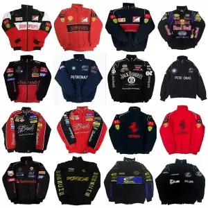 F1 레이싱 슈트 페라리 오토바이 자동차 겨울 모터사이클