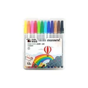 [셀러에이드]4000 바오밥 슈퍼사인펜 12색 모나미 (캘리그라피 선명한칼라
