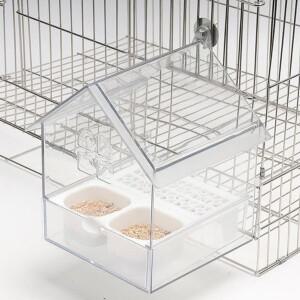 ABS 새 모이통  모이가 흩날리지 않도록 하는 다기능 걸이형 목욕통  앵무새 욕조  새장 액세서리