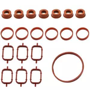 20Pcs 자동차 부품 액세서리 흡기 입구 매니 폴드 켓 씰 키트 BMW M47 M57 E46 E53 E60 E63 E65 E87 E90