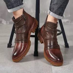 오토바이 클래식 라이더 클레식 신발 가죽