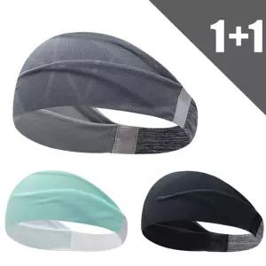 1+1 메쉬 와이드 헤어밴드 스포츠 헤드밴드 머리띠 땀밴드 골프 낚시 등산 YQc7+8jff