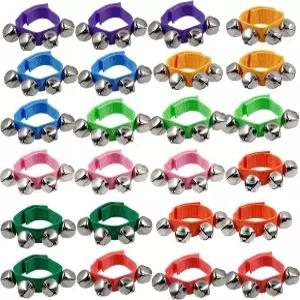 해피 트리 밴드 손목 벨 9인치 흔들기 징글벨 조절 가능한 발목 24개