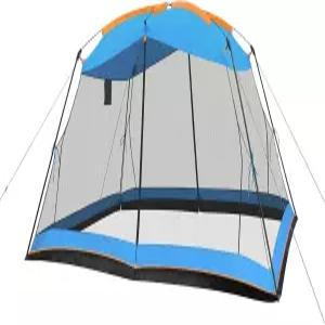 하이퍼 벤처 스크린 하우스 13x9 FT 4 메쉬 벽 캐노피 텐트 캠핑 가제보 쉼터 6-8인용 야외 파티 활동 블루