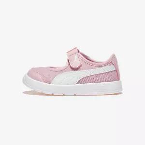 푸마 코트플렉스 V3 리나 벨크로 인펀트 - Rose Mauve-PUMA White 596929