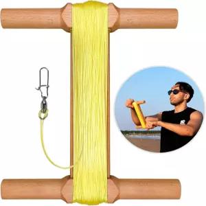 SGftre 대형 연 핸드 런처 656피트 연줄과 릴 스풀을 사용한 전문 야외 연날리기 견고하고 내구성이 뛰어난