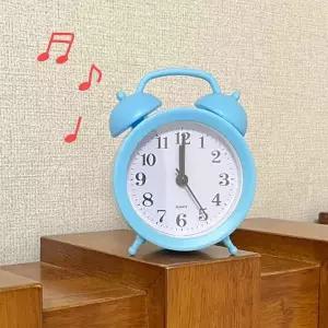 알람시계 자명종 탁상시계 블루 미니시계