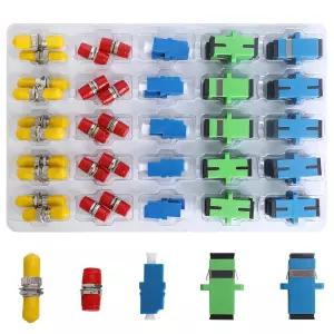 FTTH 데이터 센터 케이블링 시스템을 위한 Eardion 50 피스 광섬유 커플러 키트 SC/UPC SC/APC LC ST FC