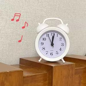 알람시계 자명종 탁상시계 화이트 미니시계