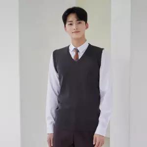 교복몰 보풀방지 그레이 롱 교복조끼(남자) 교복 학생 aWt2+5ASk