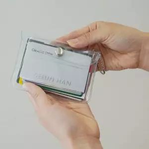 카드 PVC 케이스 파우치 동전 지갑 미니 2type 투명 IVu5+8LEp