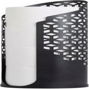 베터 리빙 롤로 헥사큐브 화장지 휴지 보관함 욕실 종이 스탠드 4개 금속 프리스탠딩 홀더 조립 없음 매트