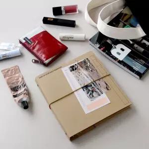 A6 스퀘어 다이어리 페이퍼 6공 캔버스 노트 TCw5+1RUn