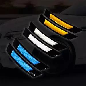 리플렉터스티커 충돌방지 반사스티커 검정테두리