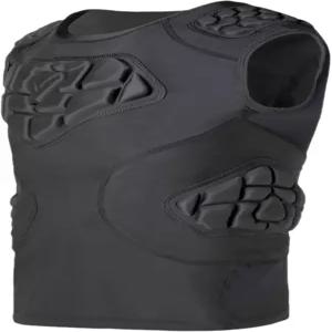 가슴 갈비뼈 어깨 등 보호대가 있는 토피터 청소년 패딩 셔츠 심장 흉골 탱크 탑