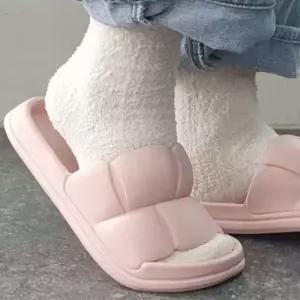 여성 쿠션슬리퍼 거실 사무실 슬리퍼 핑크 구름슬리퍼 거실슬리퍼 쿠션슬리퍼
