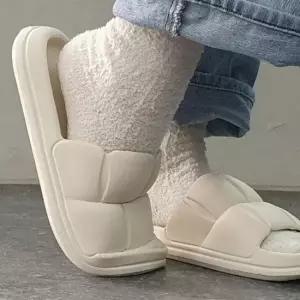여성 쿠션슬리퍼 거실 사무실슬리퍼 아이보리 구름슬리퍼 거실슬리퍼 쿠션슬리퍼