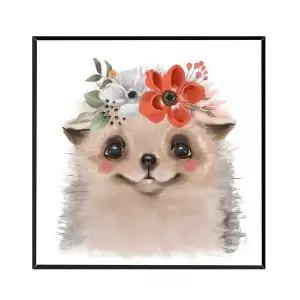 [콩심팥심]아이방액자 꾸미기 고슴도치 30 x 30cm ALF21209