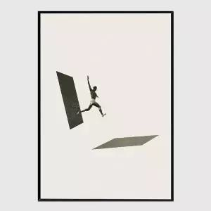 [콩심팥심]포인트 슬림액자 Not the one to wait A3사이즈