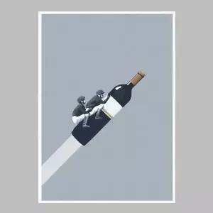 [콩심팥심]모던 슬림액자 We ride until dawn A3사이즈