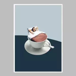 [콩심팥심]모던 슬림액자 Morning rituals A3사이즈